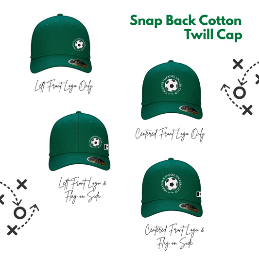 Youth Snap Back Cotton Twill Cap