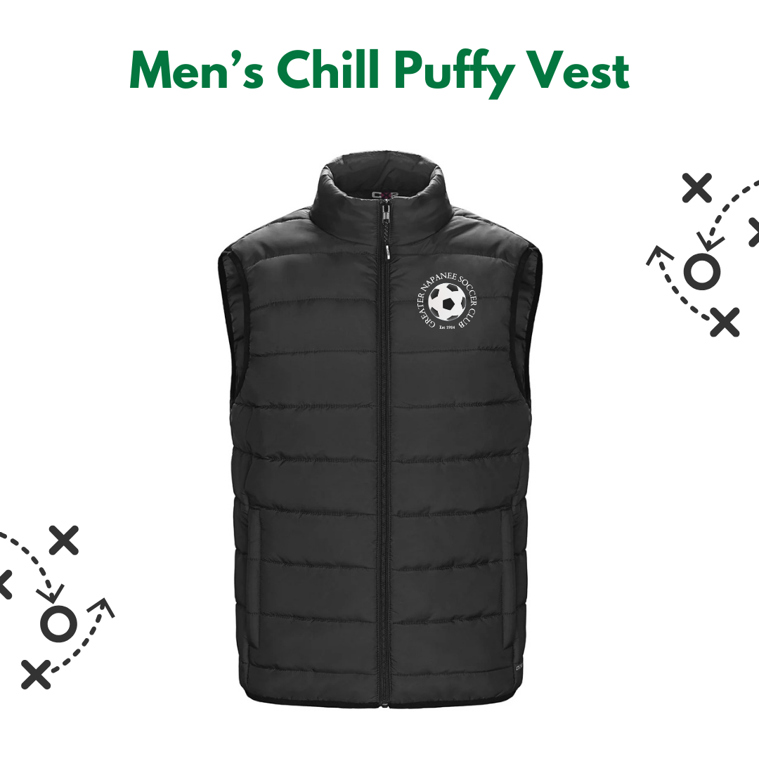 Men's Puffy Vest - Embroidered